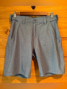 Huk Men’s Beacon Shorts 9” Blue Medium M Summer Fishing Outdoors